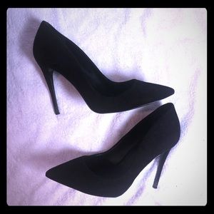Black suede pumps Steve Madden Daisie